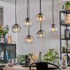 Koyoto Pendellampa, kullampa, Pendelbelysning Amber, Klart, Rökfärger, 6-ljuskällor