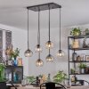 Koyoto Pendellampa, kullampa, Pendelbelysning Amber, Klart, Rökfärger, 6-ljuskällor