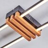 Macos Taklampa LED träoptik, Svart, 1-ljuskällor