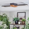Macos Taklampa LED träoptik, Svart, 1-ljuskällor