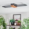 Macos Taklampa LED träoptik, Svart, 1-ljuskällor