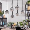 Koyoto Pendellampa, kullampa, Pendelbelysning Klart, Rökfärger, 6-ljuskällor