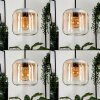 Lauden Pendellampa, Pendelbelysning Amber, Blå, Grön, Klart, Kopparfärg, 6-ljuskällor