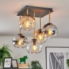 Koyoto Taklampa, kullampa Guld, Svart, 5-ljuskällor