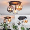 Gastor Taklampa, kullampa 30 cm Amber, Klart, Rökfärger, 3-ljuskällor