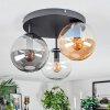 Gastor Taklampa, kullampa 30 cm Amber, Klart, Rökfärger, 3-ljuskällor