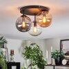 Gastor Taklampa, kullampa 30 cm Amber, Klart, Rökfärger, 3-ljuskällor