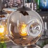Ripoll Pendellampa, kullampa, Pendelbelysning Amber, Rökfärger, 6-ljuskällor