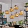 Ripoll Pendellampa, kullampa, Pendelbelysning Amber, 6-ljuskällor