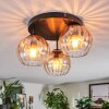 Koyoto Taklampa, kullampa 30 cm Amber, Klart, 3-ljuskällor