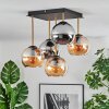 Koyoto Taklampa, kullampa Guld, Svart, 5-ljuskällor