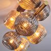 Ripoll Taklampa, kullampa Guld, Svart, 8-ljuskällor