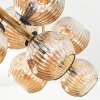 Ripoll Taklampa, kullampa Guld, Svart, 8-ljuskällor