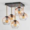 Koyoto Taklampa, kullampa Guld, Svart, 5-ljuskällor