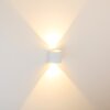 Außenwandleuchte vägglampa utomhus, Vägglampa LED Vit, 2-ljuskällor