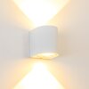 Außenwandleuchte vägglampa utomhus, Vägglampa LED Vit, 2-ljuskällor