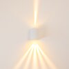 Außenwandleuchte vägglampa utomhus, Vägglampa LED Vit, 2-ljuskällor