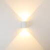 Außenwandleuchte vägglampa utomhus, Vägglampa LED Vit, 2-ljuskällor