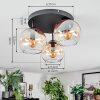 Koyoto Taklampa, kullampa Amber, Klart, 3-ljuskällor