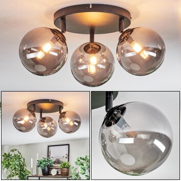 Chehalis Taklampa, kullampa Rökfärger, 3-ljuskällor