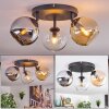 Koyoto Taklampa, kullampa Amber, Krom, Klart, Rökfärger, 3-ljuskällor