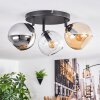 Koyoto Taklampa, kullampa Amber, Krom, Klart, Rökfärger, 3-ljuskällor