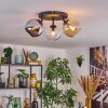 Koyoto Taklampa, kullampa Amber, Krom, Klart, Rökfärger, 3-ljuskällor