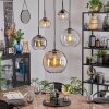 Koyoto Pendellampa, kullampa, Pendelbelysning Amber, Klart, Rökfärger, 5-ljuskällor