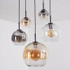 Koyoto Pendellampa, kullampa, Pendelbelysning Amber, Klart, Rökfärger, 5-ljuskällor