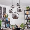 Koyoto Pendellampa, kullampa, Pendelbelysning Krom, Rökfärger, 5-ljuskällor