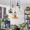 Koyoto Pendellampa, kullampa, Pendelbelysning Amber, Krom, Klart, Rökfärger, 5-ljuskällor