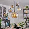 Koyoto Pendellampa, kullampa, Pendelbelysning Amber, Krom, Klart, Rökfärger, 5-ljuskällor