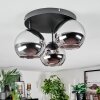 Koyoto Taklampa, kullampa 30 cm Krom, Rökfärger, 3-ljuskällor
