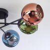 Koyoto Taklampa, kullampa 59 cm Blå, Grön, Kopparfärg, 6-ljuskällor