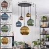 Koyoto Pendellampa, kullampa, Pendelbelysning Blå, Guld, Grön, Kopparfärg, 5-ljuskällor