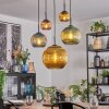 Koyoto Pendellampa, kullampa, Pendelbelysning Blå, Guld, Grön, Kopparfärg, 5-ljuskällor