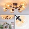Koyoto Taklampa, kullampa 59 cm Amber, Klart, 6-ljuskällor