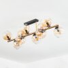 Koyoto Taklampa, kullampa Guld, Svart, 10-ljuskällor