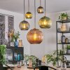 Koyoto Pendellampa, kullampa, Pendelbelysning Guld, Svart, 5-ljuskällor