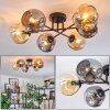 Ripoll Taklampa, kullampa Amber, Rökfärger, 6-ljuskällor