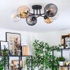 Koyoto Taklampa, kullampa 59 cm Amber, Klart, Rökfärger, 6-ljuskällor