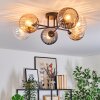 Koyoto Taklampa, kullampa 59 cm Amber, Klart, Rökfärger, 6-ljuskällor