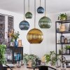 Koyoto Pendellampa, kullampa, Pendelbelysning Guld, Svart, 5-ljuskällor