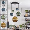 Koyoto Pendellampa, kullampa, Pendelbelysning Guld, Svart, 5-ljuskällor