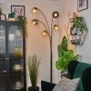 Koyoto kullampa, Golvlampa Amber, Klart, Rökfärger, 5-ljuskällor