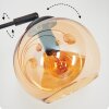Koyoto kullampa, Golvlampa Amber, Krom, Rökfärger, 5-ljuskällor
