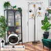 Koyoto kullampa, Golvlampa Amber, Krom, Rökfärger, 5-ljuskällor