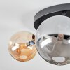 Chehalis Taklampa, kullampa Amber, Rökfärger, 4-ljuskällor