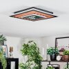 Meron Taklampa LED träoptik, Svart, 1-ljuskällor