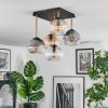 Koyoto Taklampa, kullampa Guld, Svart, 5-ljuskällor